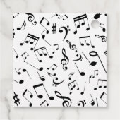 Étiquettes Cadeau Notes musicales 3 (Dos)