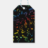 Étiquettes-cadeau Notes musicales 5 (Dos)