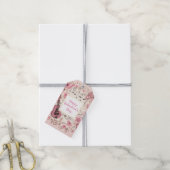 Étiquettes-cadeau Notes musicales et fleurs Élégante Saint-Valentin (Avec de la ficelle)