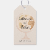 Étiquettes-cadeau Notre Adventure World Globe Carte Voyage Mariage o (Dos)