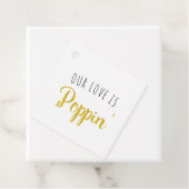 Étiquettes Cadeau Notre Amour est l'or de Poppin (En situation)