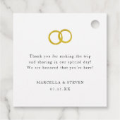 Étiquettes Cadeau Notre Amour est l'or de Poppin (Dos)