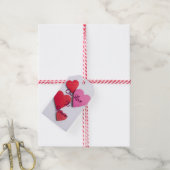 Étiquettes-cadeau Notre Amour Est Un Coeur Éternel - (Avec de la ficelle)