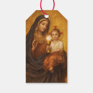 Étiquettes-cadeau Notre-Dame du Saint-Sacrement Marie Jésus