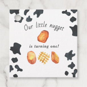 Étiquettes Cadeau Notre petit nugget fête son premier anniversaire