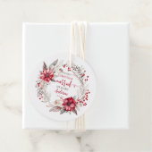 Étiquettes Cadeau Notre premier mariage de Noël (En situation)