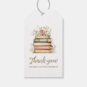 Étiquettes-cadeau Notre prochain chapitre Storybook Baby shower Merc (Devant)