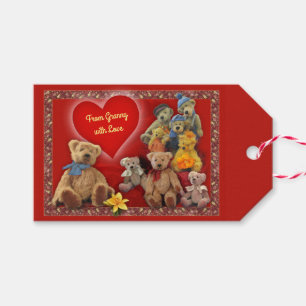 Étiquettes-cadeau Nounours avec votre texte