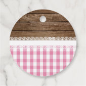 Étiquettes Cadeau Nous ajoutons S'more Love à notre famille - Rose (Dos)