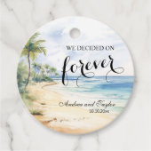 Étiquettes Cadeau Nous avons décidé sur Forever Elegant Wedding (Devant)