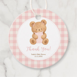 Étiquettes Cadeau Nous Pouvons à Peine Attendre Ours Fille Baby Show