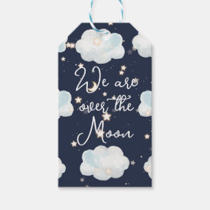 Étiquettes-cadeau Nous sommes au-dessus de la lune Baby shower étiqu