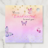 Étiquettes Cadeau Nous Sommes Enchantés De Vous Rencontrer Baby show (Dos)