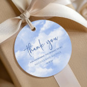 Étiquettes Cadeau Nous Sommes Sur Cloud Neuf Baby shower Bleu