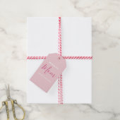Étiquettes-cadeau Nous t'aimons Maman Pink Minimalist (Avec de la ficelle)