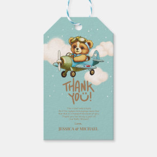 Étiquettes-cadeau Nouveau Baby shower d'avion pour bébé aventure