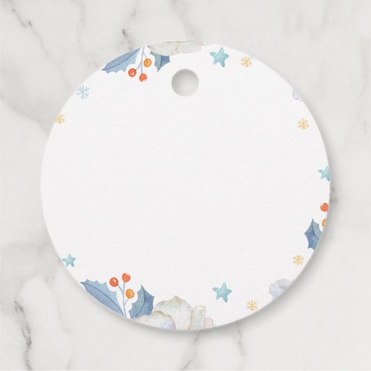 Étiquettes Cadeau Nouveau bébé photo Merci Cartes Budget moderne (Dos)