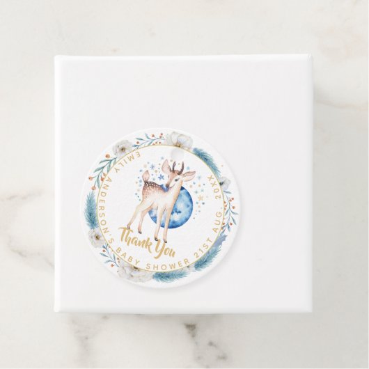 Étiquettes Cadeau Nouveau bébé photo Merci Cartes Budget moderne (En situation)