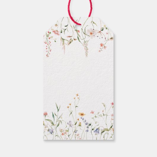 Étiquettes-cadeau Nouveau Chapitre Commencer Livre Fleur sauvage Bab (Dos)