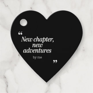 Étiquettes Cadeau Nouveau chapitre, New Adventures Design by Me