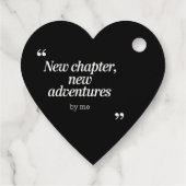 Étiquettes Cadeau Nouveau chapitre, New Adventures Design by Me (Dos)