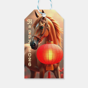 Étiquettes-cadeau Nouvel an chinois personnalisé 2026