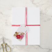 Étiquettes-cadeau Nouvel An lunaire Luxe Blanc & Or Rabbit (Avec de la ficelle)