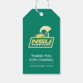 Étiquettes-cadeau NSU Spartans Graduate (Dos)