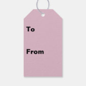 Étiquettes-cadeau Nuances D'Art Abstrait Géométrique Violet (Dos)