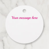 Étiquettes Cadeau Nuances de motif de diamant fuchsia (Dos)