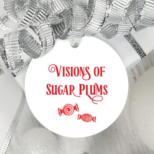 Étiquettes Cadeau Nuit avant Noël Visions des prunes de sucre