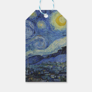 Étiquettes-cadeau "Nuit étoilée" par Van Gogh