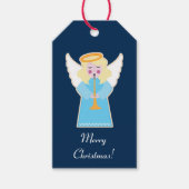 Étiquettes-cadeau Nuit silencieuse Ange de Noël (Devant)