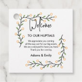 Étiquettes Cadeau Nuptiaux Merci (Devant)