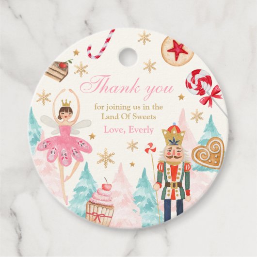 Étiquettes Cadeau Nutcracker Anniversaire Terre De Sweet Anniversair (Devant)