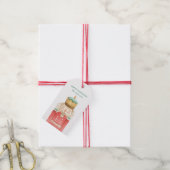 Étiquettes-cadeau Nutcracker Aquarelle Holly Noël (Avec de la ficelle)