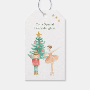 Étiquettes-cadeau Nutcracker Ballerina Christmas Cadeaux Tags