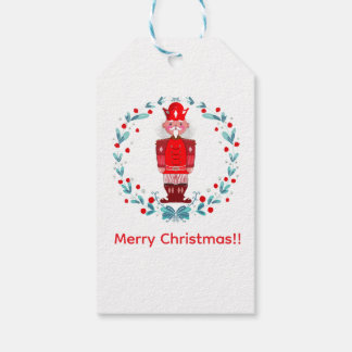 Étiquettes-cadeau Nutcracker Christmas Greeting Card Festive Holiday