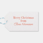 Étiquettes-cadeau Nutcracker mignon Noël personnalisé (Dos Horizontal)