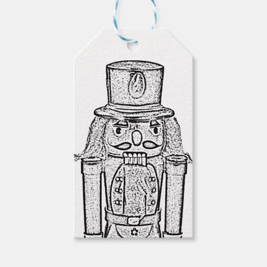 Étiquettes-cadeau Nutcracker personnalisable (Devant)