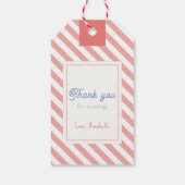 Étiquettes-cadeau Nutcracker Pink Christmas Tree Fête Anniversaire (Dos)