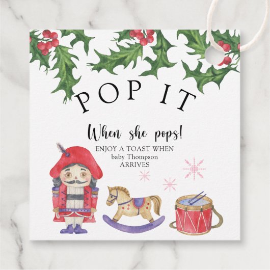 Étiquettes Cadeau Nutcracker - Pop it! (Dos)