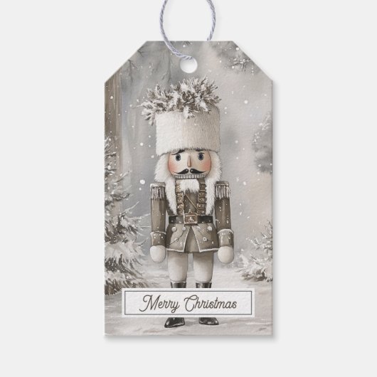 Étiquettes-cadeau Nutcracker Toy Soldier Christmas (Devant)