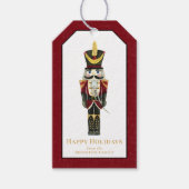 Étiquettes-cadeau Nutcracker Traditional Christmas Personalized Red (Devant)