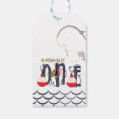 Étiquettes-cadeau O-Fish-ally One Pêche fête d'anniversaire (Dos)