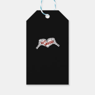 Étiquettes-cadeau Obtenir épave Squelette Main Heart Classic