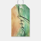 Étiquettes-cadeau Ocean Beach Summer Party Mariage Merci ensoleillé (Dos)