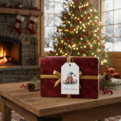 Étiquettes-cadeau Octopus Christmas Joy, coutume