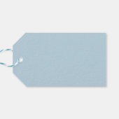 Étiquettes-cadeau Œuf de Pâques rose sur fond bleu clair (Dos Horizontal)