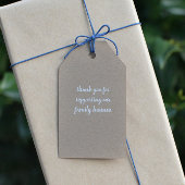 Étiquettes-cadeau Oeufs frais Kraft Script rustique